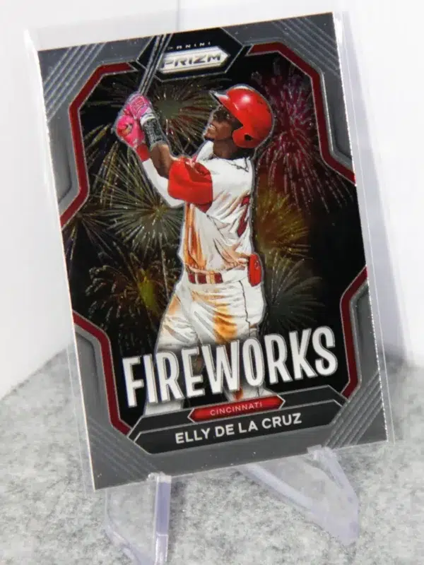 2023 Elly De La Cruz #F7 Panini Prizm Fireworks - stand