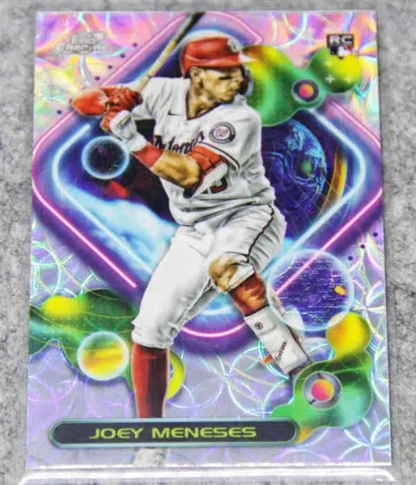 2023 Joey Meneses #89 Topps Chrome Cosmic Nucleus RC - front
