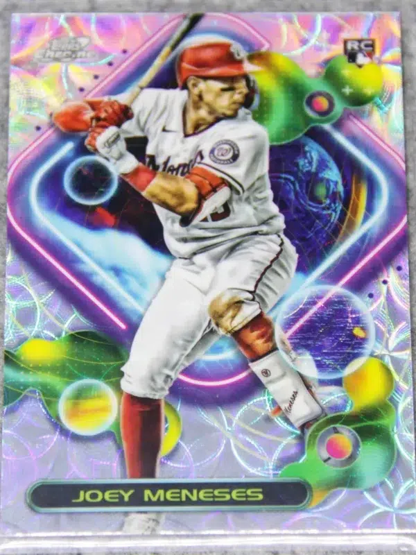 2023 Joey Meneses #89 Topps Chrome Cosmic Nucleus RC - front