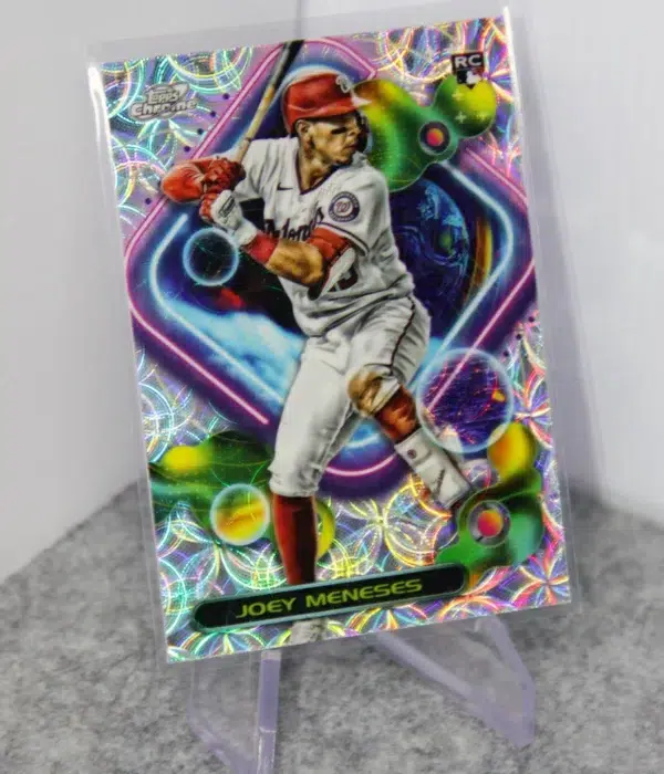2023 Joey Meneses #89 Topps Chrome Cosmic Nucleus RC - stand