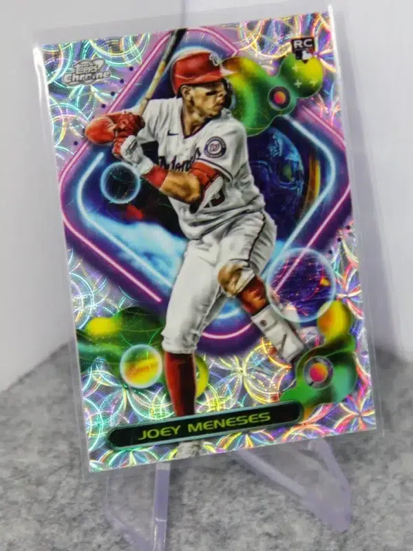 2023 Joey Meneses #89 Topps Chrome Cosmic Nucleus RC - stand