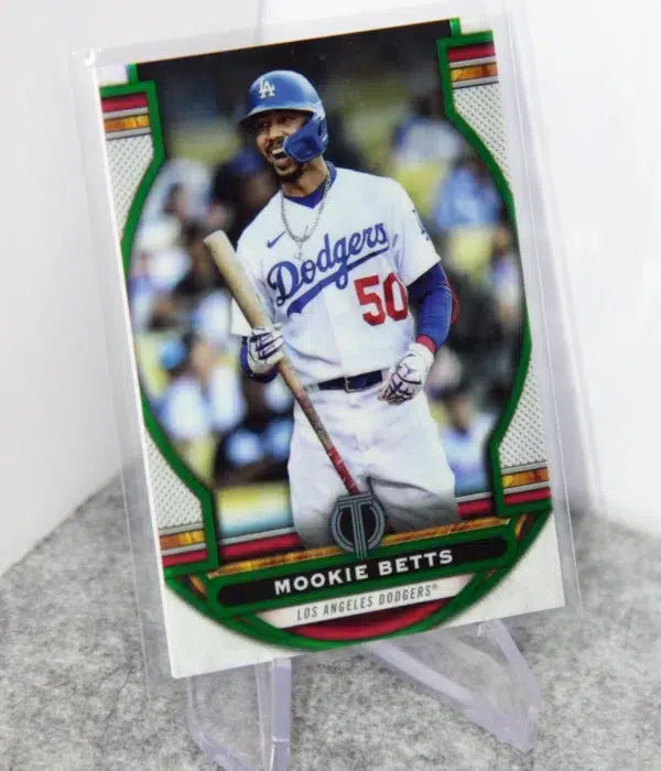 2023 Mookie Betts #45 Topps Tribute Green Parallel SN#65 - stand