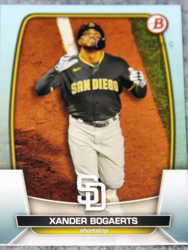 2023 Xander Bogaerts #7 Topps Bowman Sky Blue Border Parallel SN#246 - front