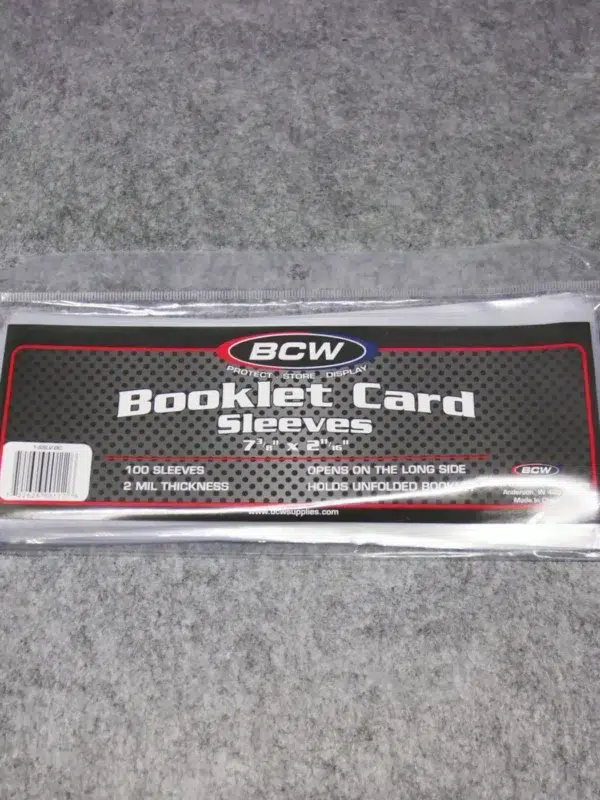 BCW Booklet Card Sleeves - front