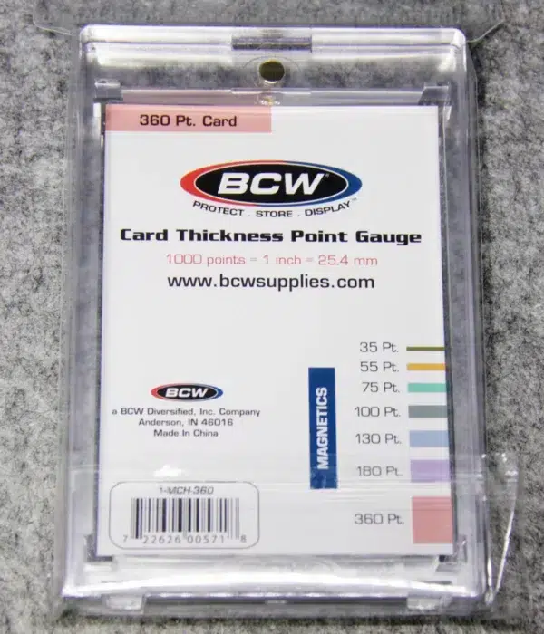 BCW Magnetic Card Holder 360pt - back