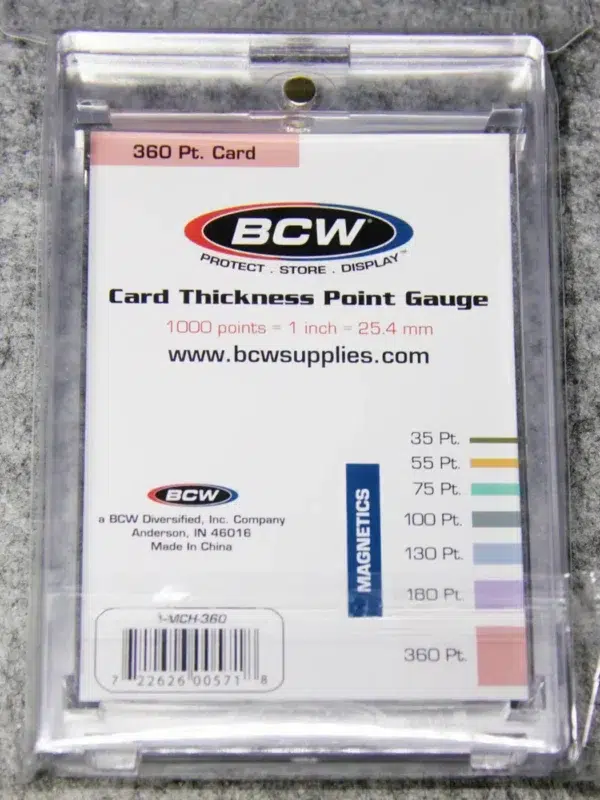 BCW Magnetic Card Holder 360pt - back