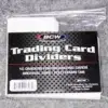 BCW Trading Card Dividers Horizontal - front