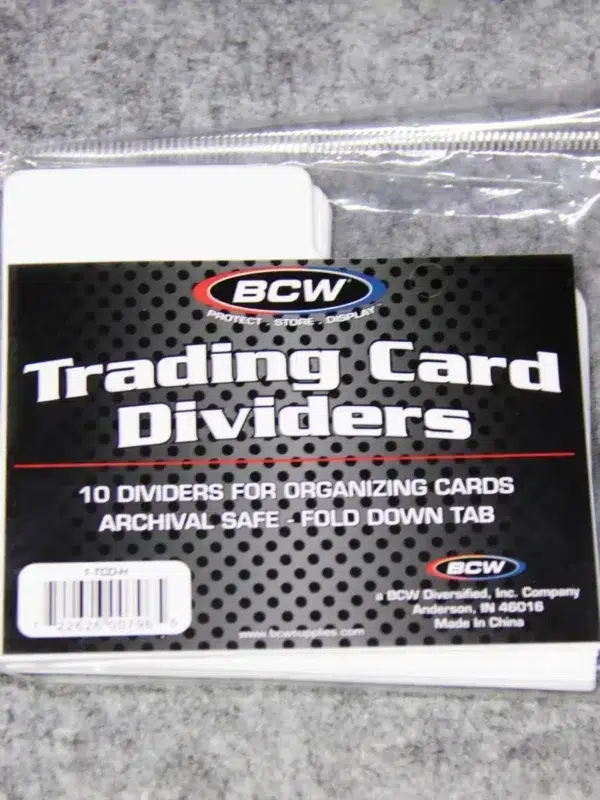 BCW Trading Card Dividers Horizontal - front