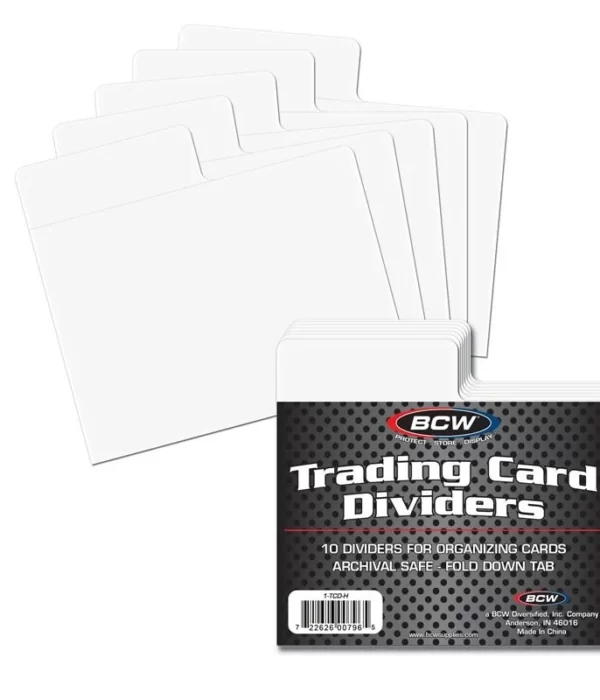 BCW Trading Card Dividers Horizontal - supplier