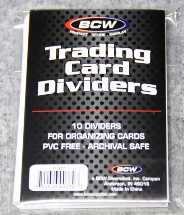 BCW Trading Card Dividers - front