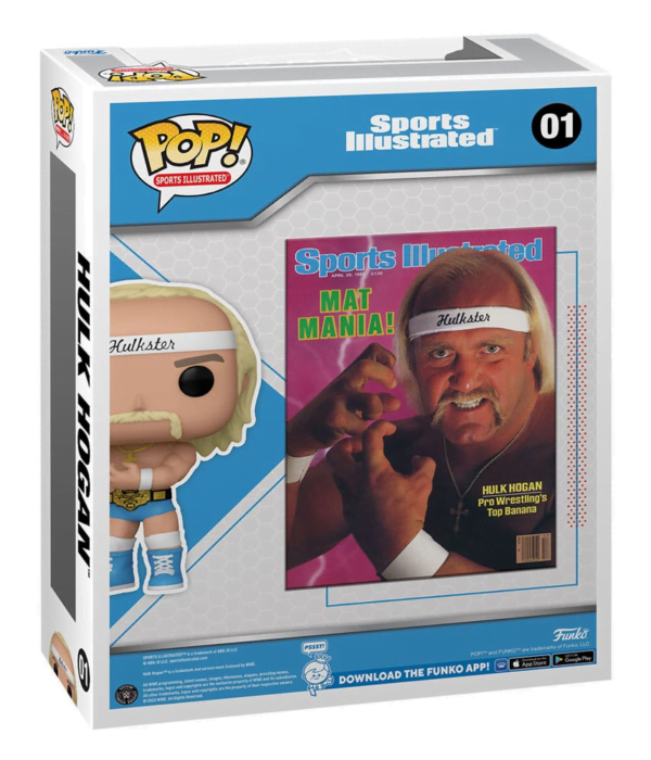 Funko POP! Hulk Hogan #01 Sports Illustrated Magazine Cover + Vinyl Figure - back