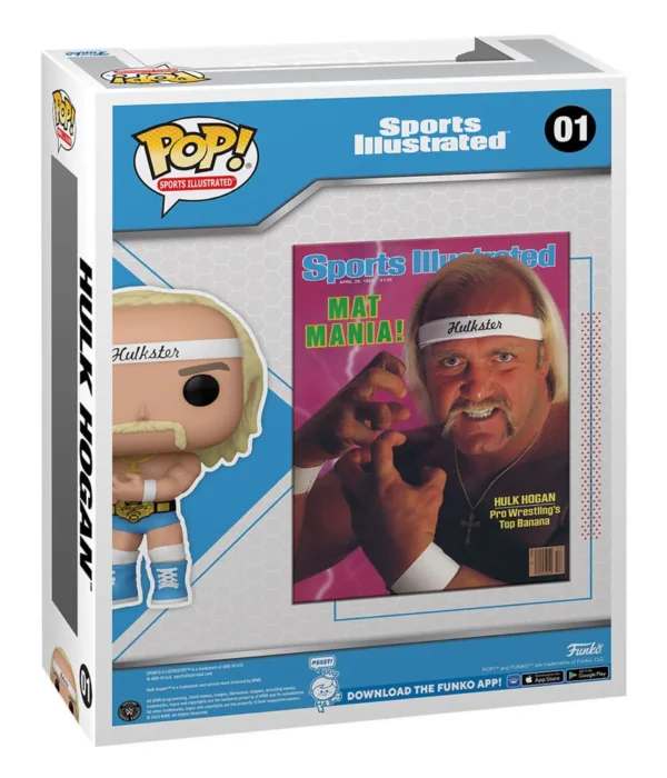 Funko POP! Hulk Hogan #01 Sports Illustrated Magazine Cover + Vinyl Figure - back