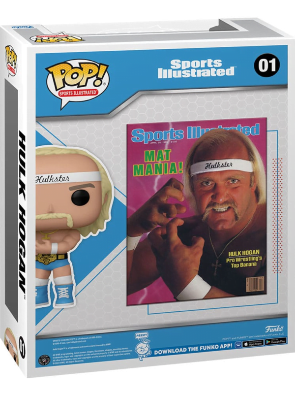 Funko POP! Hulk Hogan #01 Sports Illustrated Magazine Cover + Vinyl Figure - back
