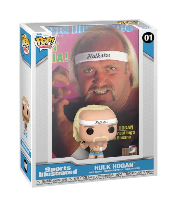 Funko POP! Hulk Hogan #01 Sports Illustrated Magazine Cover + Vinyl Figure - front