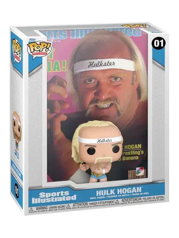 Funko POP! Hulk Hogan #01 Sports Illustrated Magazine Cover + Vinyl Figure - front