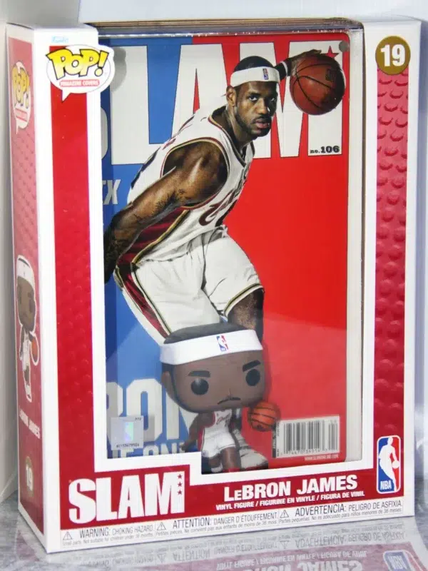 Funko POP! Lebron James #19 Cleveland Cavaliers NBA Slam Magazine Cover - stand