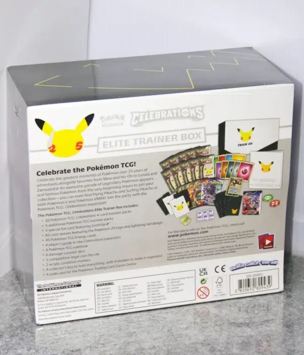 Pokémon TCG 25th Anniversary Celebrations Elite Trainer Box - back