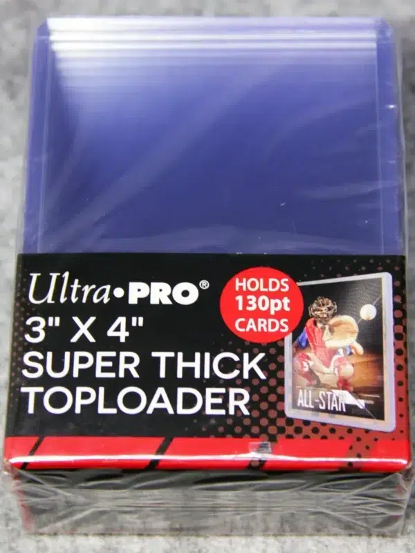 Ultra PRO Clear Super Think Toploaders 3 x 4 130pt - front