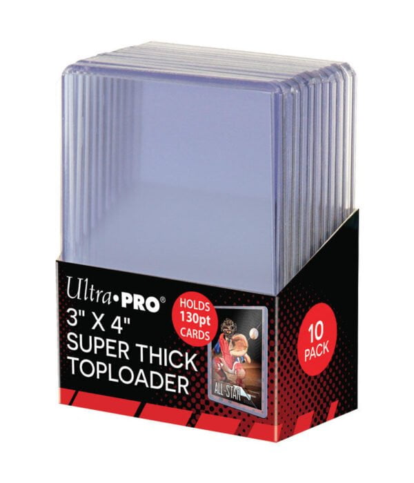 Ultra PRO Clear Super Think Toploaders 3 x 4 130pt - supplier