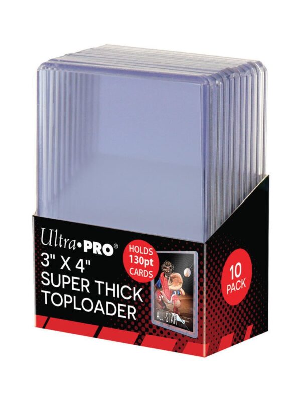 Ultra PRO Clear Super Think Toploaders 3 x 4 130pt - supplier