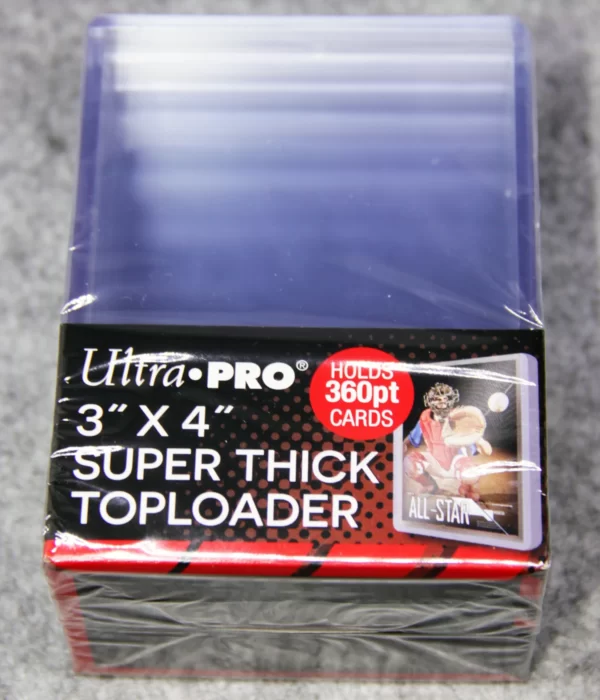 Ultra PRO Clear Super Think Toploaders 3 x 4 360pt - front