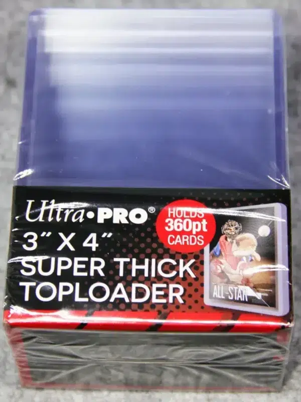 Ultra PRO Clear Super Think Toploaders 3 x 4 360pt - front