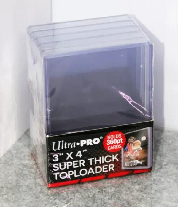 Ultra PRO Clear Super Think Toploaders 3 x 4 360pt - stand