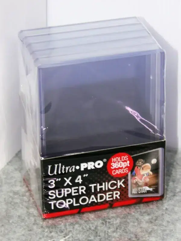 Ultra PRO Clear Super Think Toploaders 3 x 4 360pt - stand