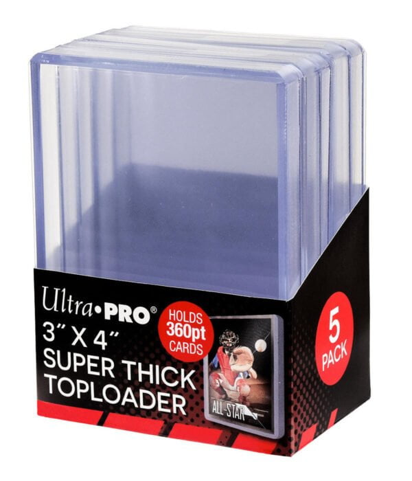 Ultra PRO Clear Super Think Toploaders 3 x 4 360pt - supplier