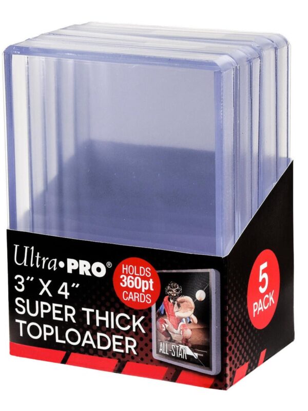 Ultra PRO Clear Super Think Toploaders 3 x 4 360pt - supplier