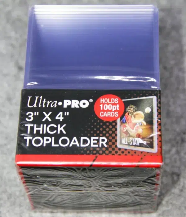 Ultra PRO Clear Think Toploaders 3 x 4 100pt - front