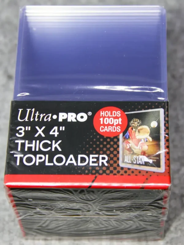 Ultra PRO Clear Think Toploaders 3 x 4 100pt - front