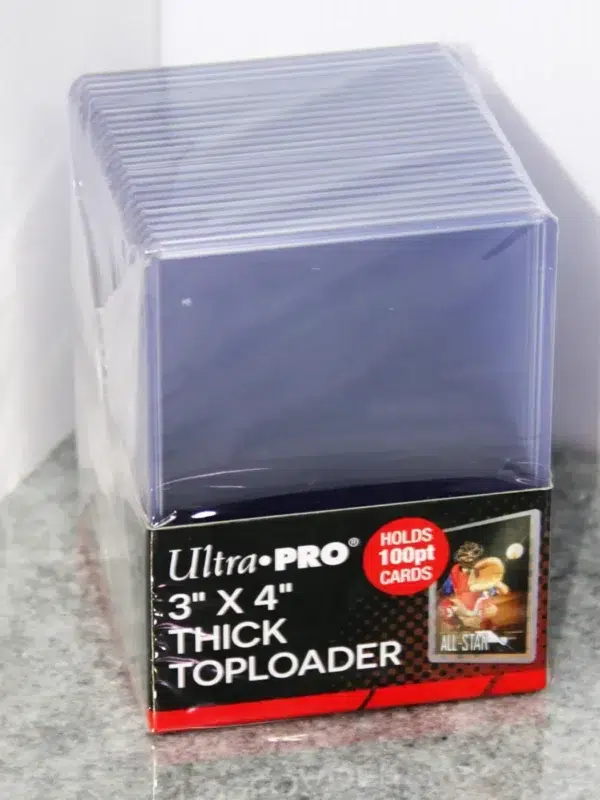 Ultra PRO Clear Think Toploaders 3 x 4 100pt - stand
