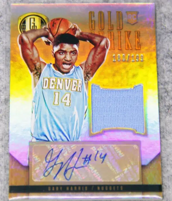 2014-15 Gary Harris #31 Panini Gold Standard Gold Strike Auto RC SN#180 - front