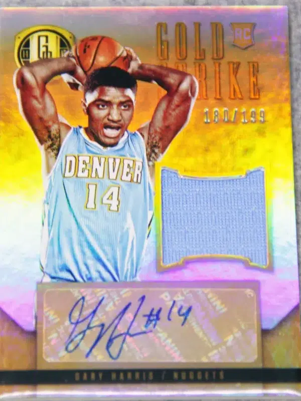 2014-15 Gary Harris #31 Panini Gold Standard Gold Strike Auto RC SN#180 - front