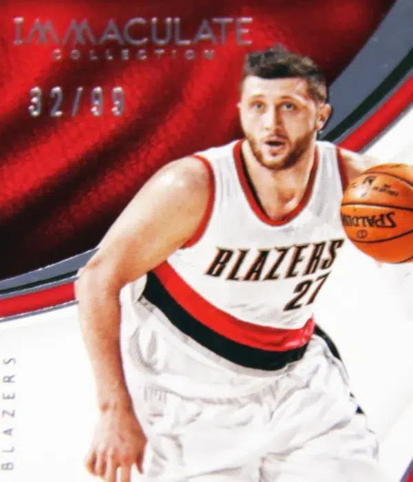 2016-17 Jusuf Nurkic #53 Panini Immaculate Collection SN#32 - detail