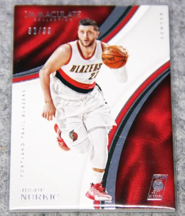 2016-17 Jusuf Nurkic #53 Panini Immaculate Collection SN#32 - front