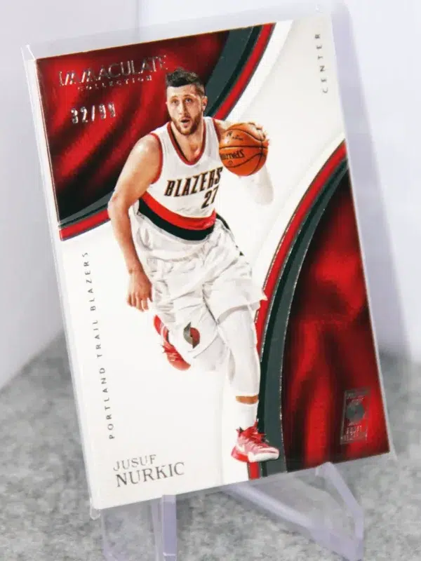 2016-17 Jusuf Nurkic #53 Panini Immaculate Collection SN#32 - stand