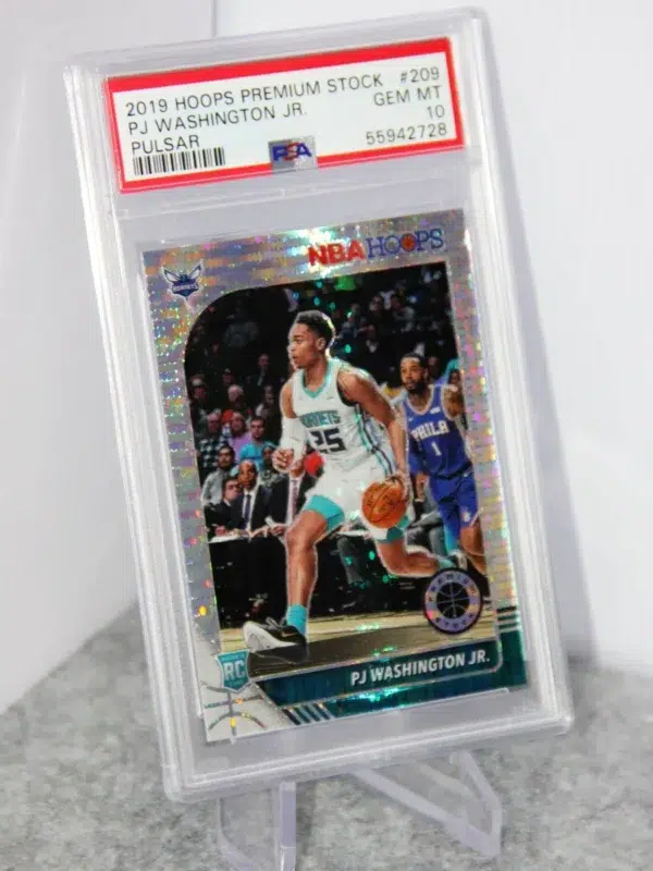 2019-20 PJ Washington Jr #209 Panini NBA Hoops Premium Stock Pulsar PSA 10 GEM MT - stand