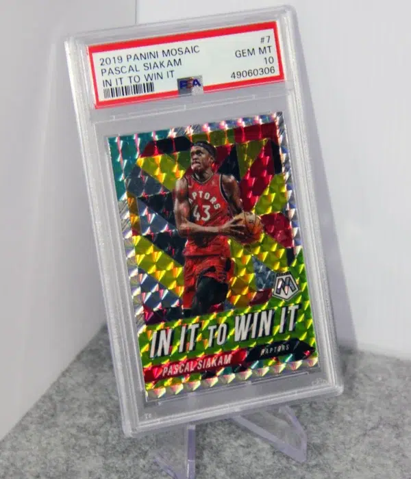 2019-20 Pascal Siakam #7 Panini Mosaic In it to Win it Prizm PSA 10 GEM MT POP10 - stand