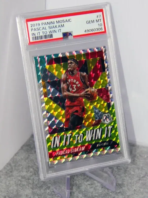 2019-20 Pascal Siakam #7 Panini Mosaic In it to Win it Prizm PSA 10 GEM MT POP10 - stand