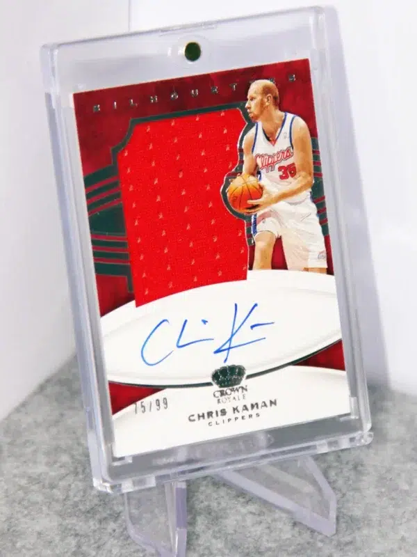 2020-21 Chris Kaman #SL-CKM Panini Crown Royal Silhouettes Auto SN#75 - stand