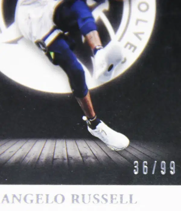 2020-21 D'Angelo Russell #31 Panini Noir Association Edition SN#36 - detail