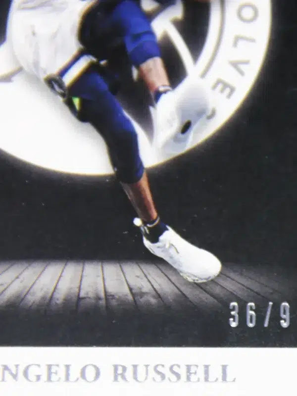 2020-21 D'Angelo Russell #31 Panini Noir Association Edition SN#36 - detail