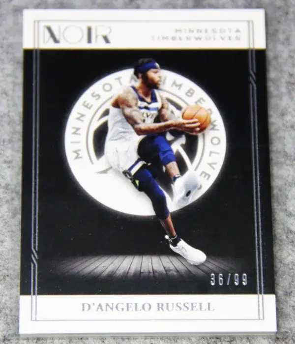2020-21 D'Angelo Russell #31 Panini Noir Association Edition SN#36 - front