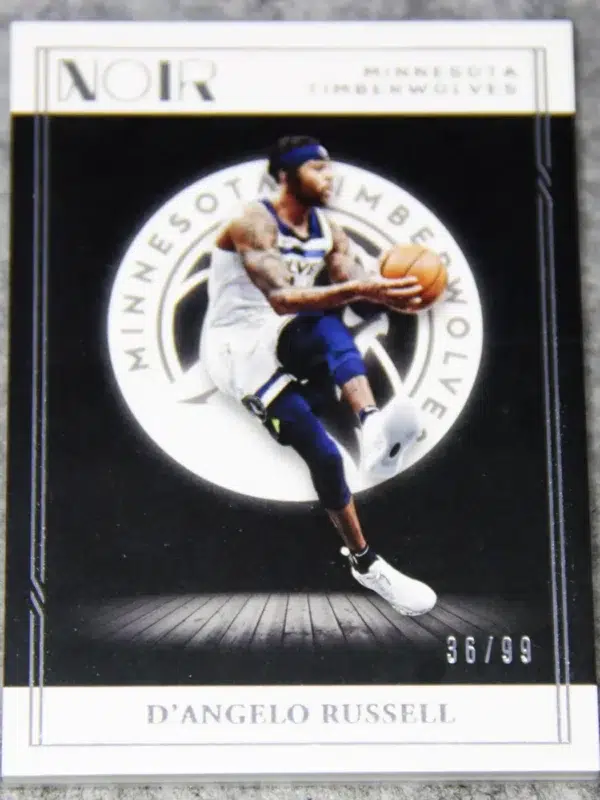2020-21 D'Angelo Russell #31 Panini Noir Association Edition SN#36 - front