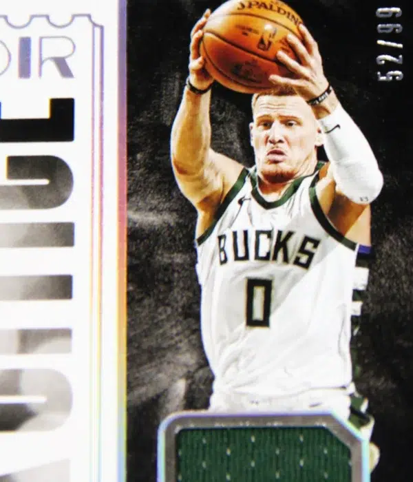 2020-21 Donte DiVincenzo #BOM-DDV Panini Noir Box Office Memorabilia SN#52 - detail