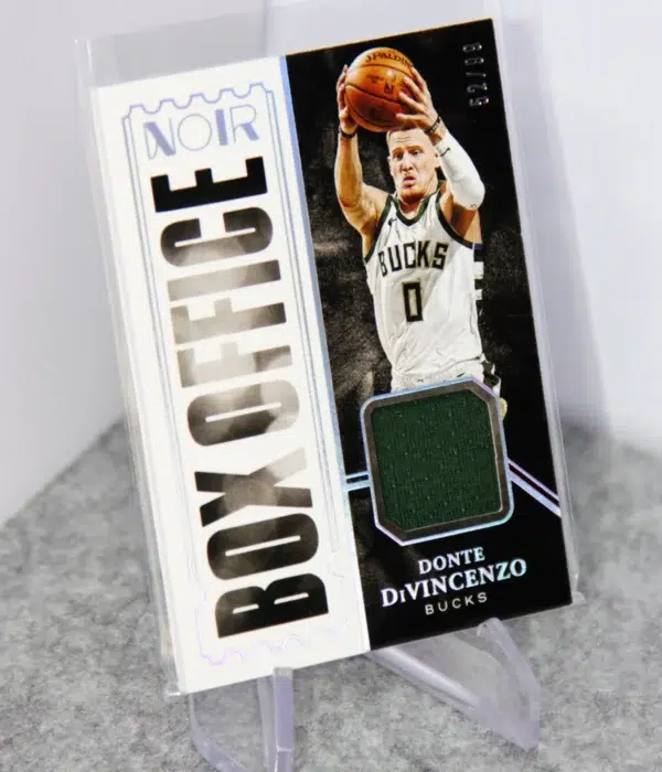 2020-21 Donte DiVincenzo #BOM-DDV Panini Noir Box Office Memorabilia SN#52 - stand