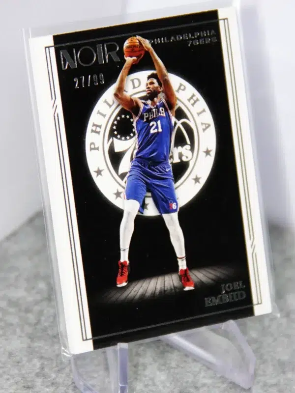 2020-21 Joel Embiid #103 Panini Noir Icon Edition SN#27 - stand