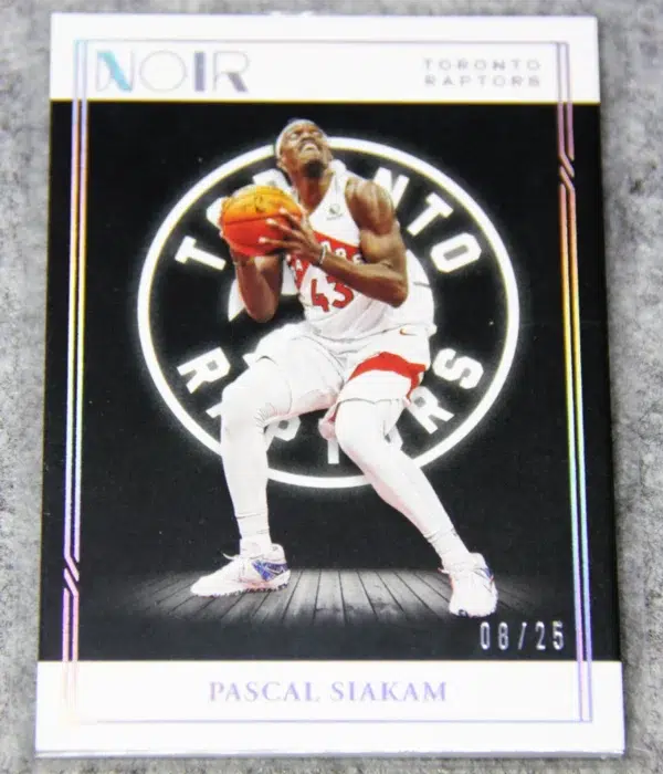 2020-21 Pascal Siakam #30 Panini Noir Association Edition Holo Silver SN#8 - front